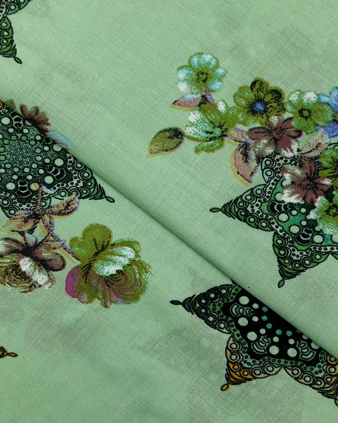 Wide Digital Print Lawn (DPLW-S25-0041), digitally printed lawn fabric by the meter