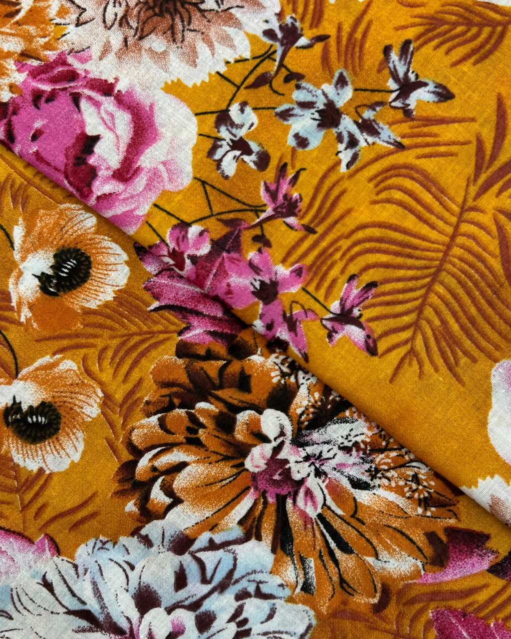 Wide Digital Print Lawn (DPLW-S25-0050), digitally printed lawn fabric by the meter